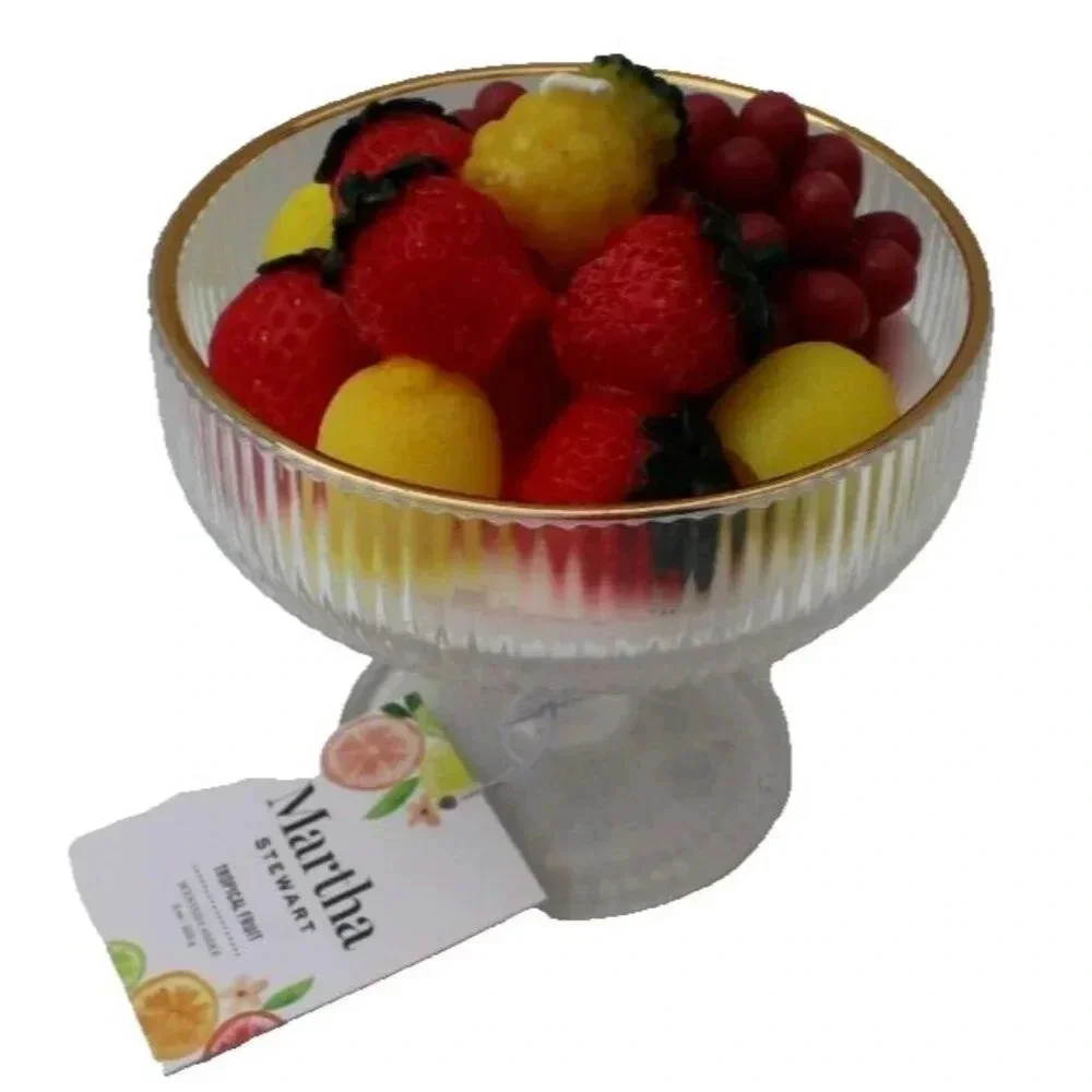 New Limited Edition Martha Stewart Tropical Fruit Cocktail Candle Room Decor